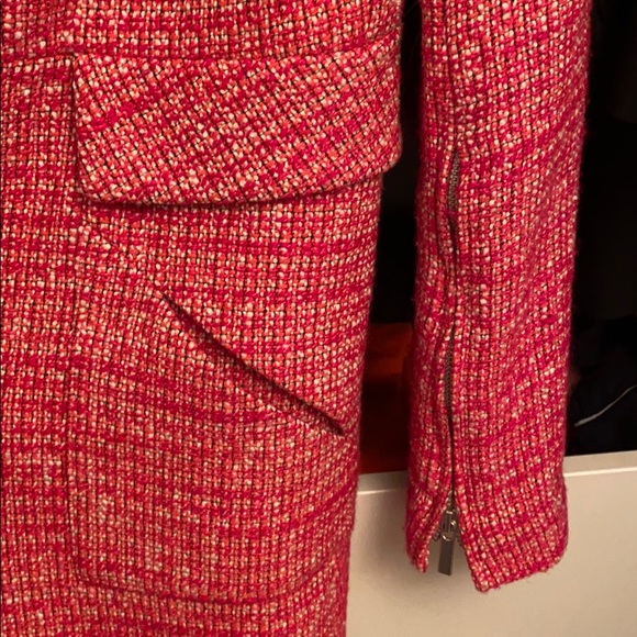 Pinkish-Red Zara jacket/blazer tweed - Picture 4 of 5